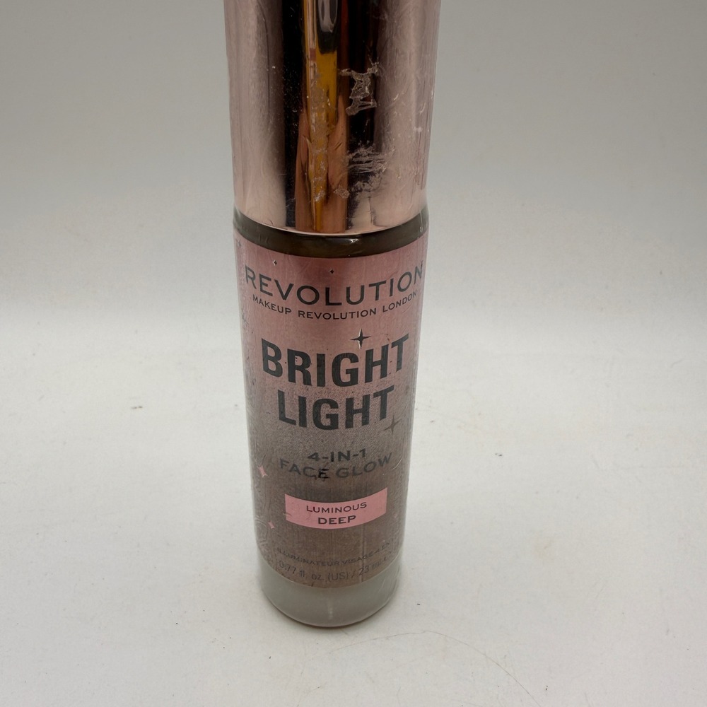 Makeup Revolution Bright Light 4-in-1 Face Glow Luminous Deep 0.77oz Illuminator